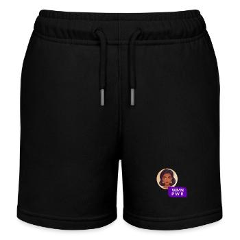 WMN PWR - Visage Féminin - 04 - Short de jogging enfant bio Stanley/Stella - noir - Devant