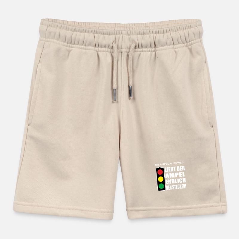 Finally pulls the plug on the traffic light Kids Organic Sweat Shorts by Stanley/Stella