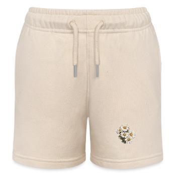 Gänseblümchen 5 Blüten - Kinder Organic Joggingshorts Mini Bolter von Stanley/Stella - Natur - Vorne