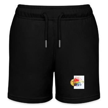 Crypto Brain 1 Bitcoin BTC ETH - Short de jogging enfant bio Stanley/Stella - noir - Devant