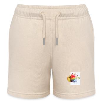 Crypto Brain 1 Bitcoin BTC ETH - Short de jogging enfant bio Stanley/Stella - écru doux - Devant