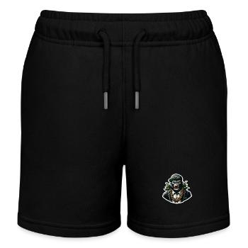 gorille avec chaine en or - Short de jogging enfant bio Stanley/Stella - noir - Devant