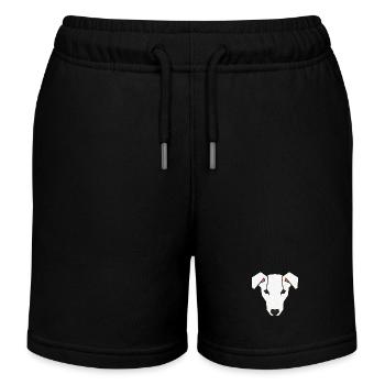 Jack Russell Faces 3a - Kinder Organic Joggingshorts Mini Bolter von Stanley/Stella - Schwarz - Vorne