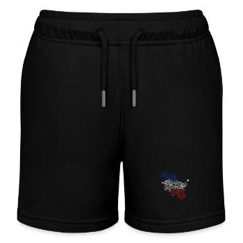Fahrradland Schleswig-Holstein - Kinder Organic Joggingshorts Mini Bolter von Stanley/Stella - Schwarz - Vorne