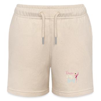 Dance Is My Sport Ballerina Ballet - Kids Organic Sweat Shorts by Stanley/Stella - soft Ecru - Front