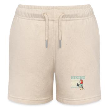 Les effets secondaires de la randonnée comprennent la transpiration de la randonnée en montagne - Short de jogging enfant bio Stanley/Stella - écru doux - Devant