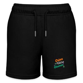 Der Weg der Kreativität - Kinder Organic Joggingshorts Mini Bolter von Stanley/Stella - Schwarz - Vorne