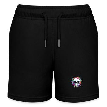 Crâne - Short de jogging enfant bio Stanley/Stella - noir - Devant