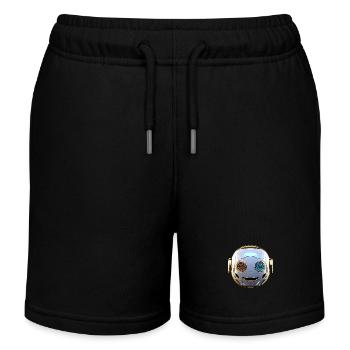 Roboterkopf für alle Sci-Fi- und Technikliebhaber - Kinder Organic Joggingshorts Mini Bolter von Stanley/Stella - Schwarz - Vorne