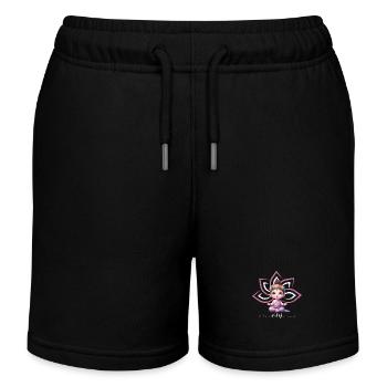 Lotus Baby Om - Kinder Organic Joggingshorts Mini Bolter von Stanley/Stella - Schwarz - Vorne