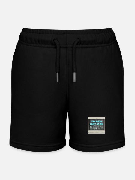 PVM Lover - The snow must go on - Short de jogging enfant bio Stanley/Stella - noir