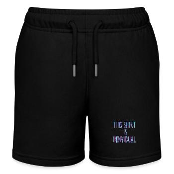Individuelles Design Fun Spruch - Kinder Organic Joggingshorts Mini Bolter von Stanley/Stella - Schwarz - Vorne