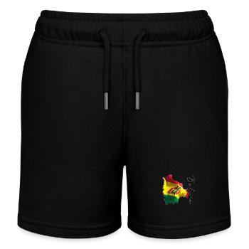 Bolivien Flagge in der Bolivien Landkarte EN - Kinder Organic Joggingshorts Mini Bolter von Stanley/Stella - Schwarz - Vorne