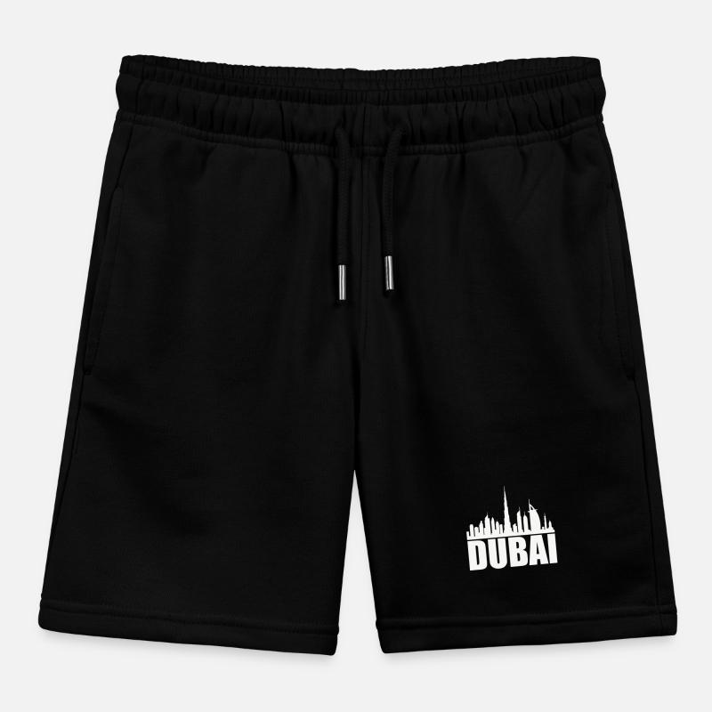Dubai Skyline 1 Kids Organic Sweat Shorts by Stanley/Stella