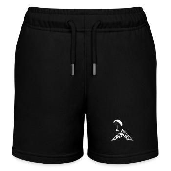 Gleitschirmflieger Fallschirmspringer - Kinder Organic Joggingshorts Mini Bolter von Stanley/Stella - Schwarz - Vorne