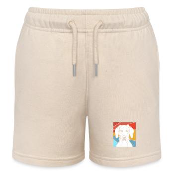 Rhodesian Ridgeback - Kinder Organic Joggingshorts Mini Bolter von Stanley/Stella - Natur - Vorne