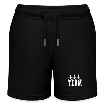 Soccer Team Soccer - Kids Organic Sweat Shorts by Stanley/Stella - black - Front