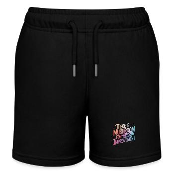 Mushroom Mushrooms Funghi Mushroom - Kids Organic Sweat Shorts by Stanley/Stella - black - Front