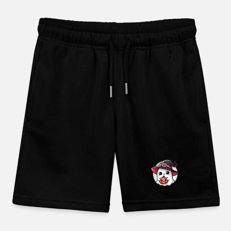 Süßer Halloween Geist mit Hexenhut Kinder Organic Joggingshorts Mini Bolter von Stanley/Stella