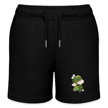 Le perroquet à nuque jaune - Short de jogging enfant bio Stanley/Stella - noir - Devant