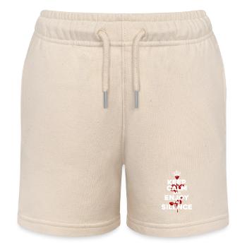Keep Calm Grafik - Kinder Organic Joggingshorts Mini Bolter von Stanley/Stella - Natur - Vorne
