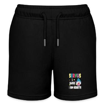 Funny design for the start of school Bavarian - Kids Organic Sweat Shorts by Stanley/Stella - black - Front