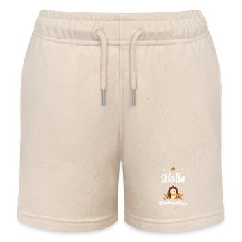 süßer Igel Design mit Herbstmotiven - Kinder Organic Joggingshorts Mini Bolter von Stanley/Stella - Natur - Vorne