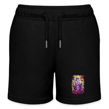 Halloween Geist - Kinder Organic Joggingshorts Mini Bolter von Stanley/Stella - Schwarz - Vorne