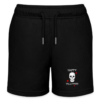 HALLOWEEN skull spiders - Kinder Organic Joggingshorts Mini Bolter von Stanley/Stella - Schwarz - Vorne