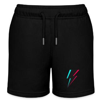 Logo de l’éclair - Short de jogging enfant bio Stanley/Stella - noir - Devant