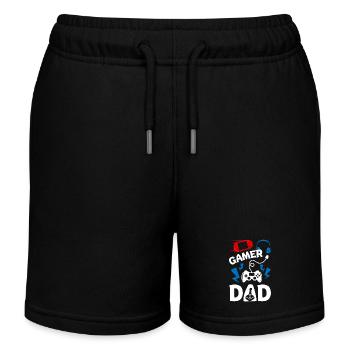 Papa joueur - Short de jogging enfant bio Stanley/Stella - noir - Devant