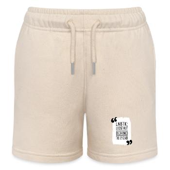 joke encrypt anonymous mask awesome programming - Kids Organic Sweat Shorts by Stanley/Stella - soft Ecru - Front