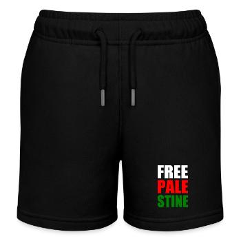 Free palestine - Kids Organic Sweat Shorts by Stanley/Stella - black - Front