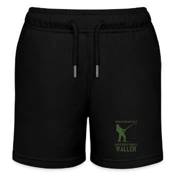 Vergiss die Hanteln echte Kerle pumpen Waller - Kinder Organic Joggingshorts Mini Bolter von Stanley/Stella - Schwarz - Vorne