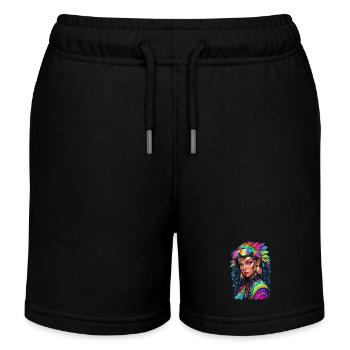 femme afro - beauté - Short de jogging enfant bio Stanley/Stella - noir - Devant