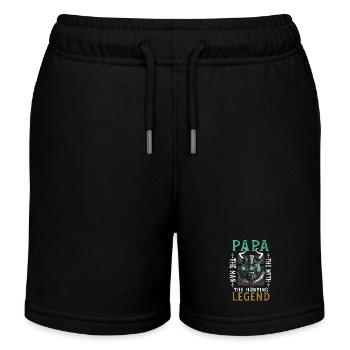 Jagd, Wild, Jagd, Natur, Jäger, Tierwelt - Kinder Organic Joggingshorts Mini Bolter von Stanley/Stella - Schwarz - Vorne