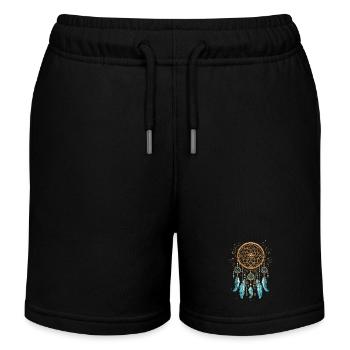 Traumfänger Esoterik Spiritualität Dream Catcher - Kinder Organic Joggingshorts Mini Bolter von Stanley/Stella - Schwarz - Vorne