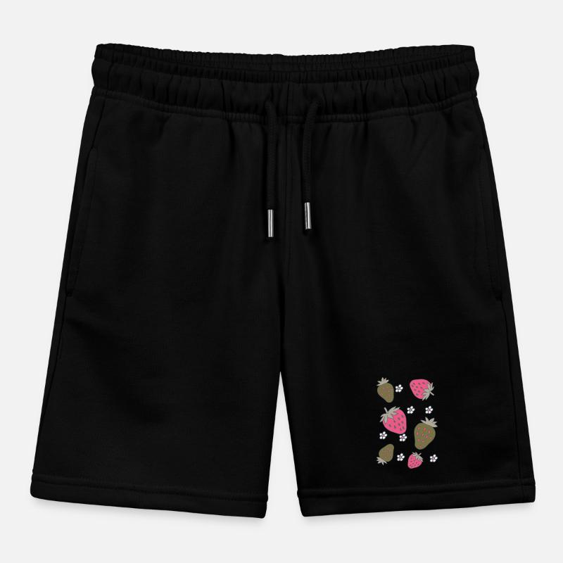 Fraises Rose Vert Short de jogging enfant bio Stanley/Stella