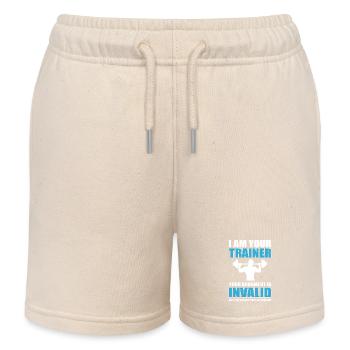 Trainer - Kids Organic Sweat Shorts by Stanley/Stella - soft Ecru - Front