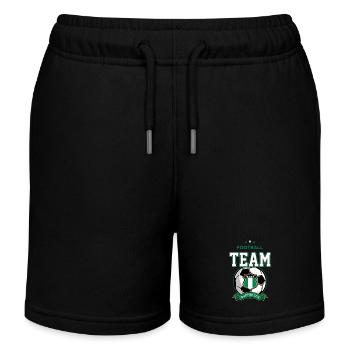 Nigeria - Kinder Organic Joggingshorts Mini Bolter von Stanley/Stella - Schwarz - Vorne