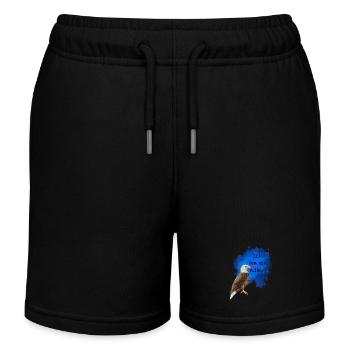 Ich bin ein Adler! - Kinder Organic Joggingshorts Mini Bolter von Stanley/Stella - Schwarz - Vorne