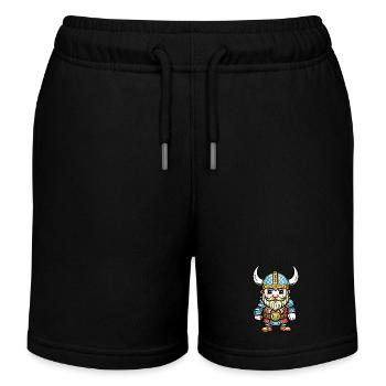 Petit Viking - Short de jogging enfant bio Stanley/Stella - noir - Devant