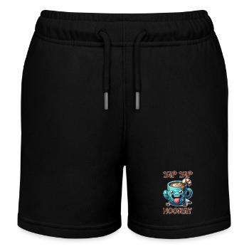 Sip Sip Hourra / Hipp Hipp Hurra - Short de jogging enfant bio Stanley/Stella - noir - Devant