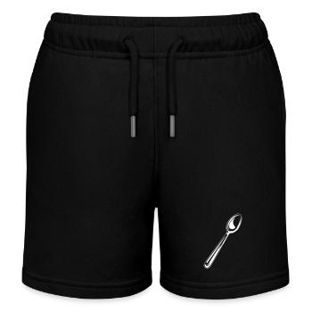 Cuisserie symbole cuillère - Short de jogging enfant bio Stanley/Stella - noir - Devant