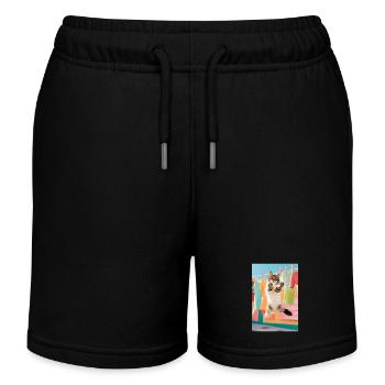 Nettoyant pour chat - Short de jogging enfant bio Stanley/Stella - noir - Devant