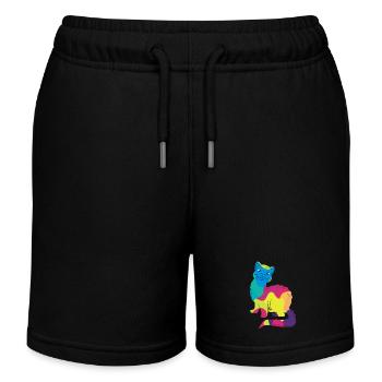 Furet - Short de jogging enfant bio Stanley/Stella - noir - Devant