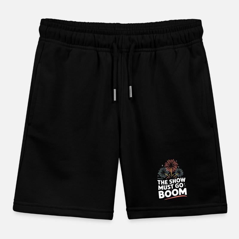 Pyrotechnics Fireworks Pyrotechnics Kids Organic Sweat Shorts by Stanley/Stella