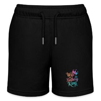 Frau Ehefrau Partnerin Familie Verheiratet - Kinder Organic Joggingshorts Mini Bolter von Stanley/Stella - Schwarz - Vorne