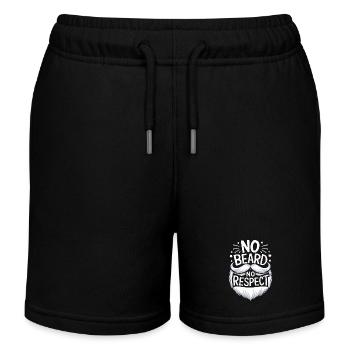 Beard Mustache Bearded Men - Kids Organic Sweat Shorts by Stanley/Stella - black - Front