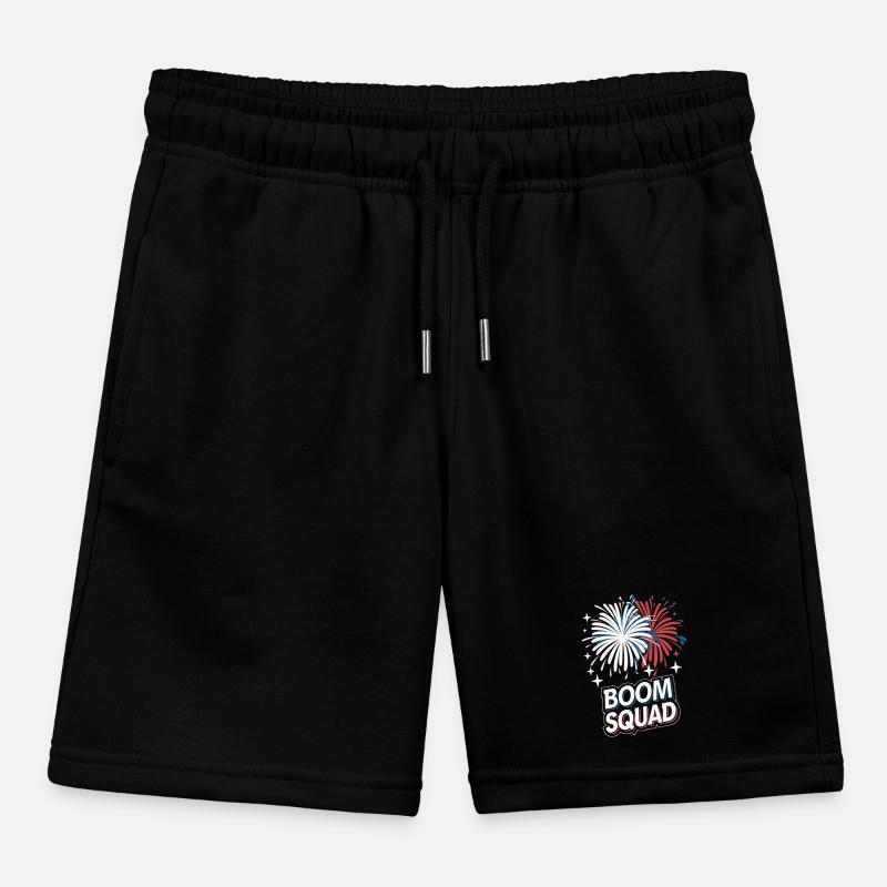Pyrotechnics Fireworks Pyrotechnics Kids Organic Sweat Shorts by Stanley/Stella